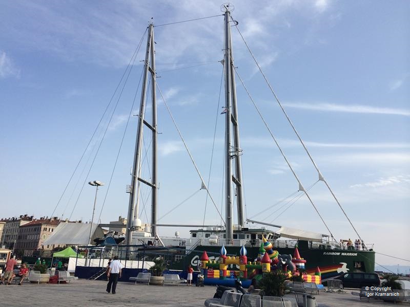 Greenpeaceov brod Rainbow Warrior III u Rijeci