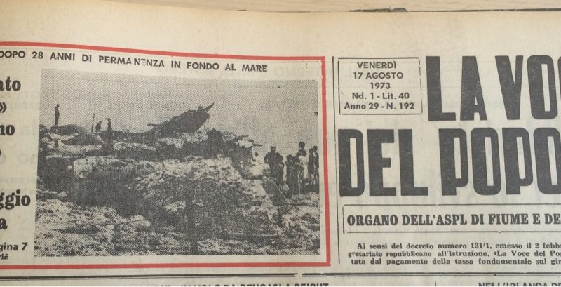 Američki bombarder B-17 na Kantridi 1973 godine